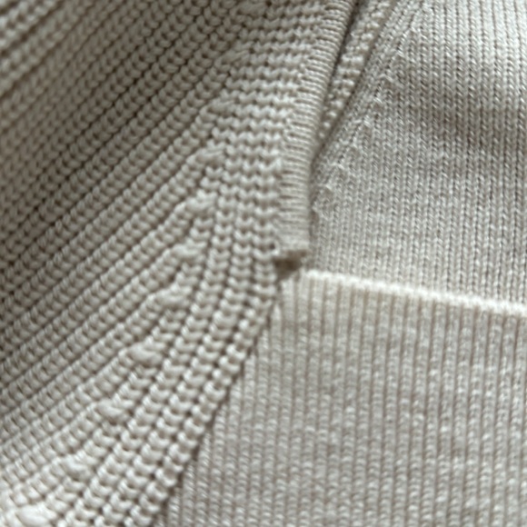 COS Square Neck Cream Knit Sweater - Picture 5 of 7